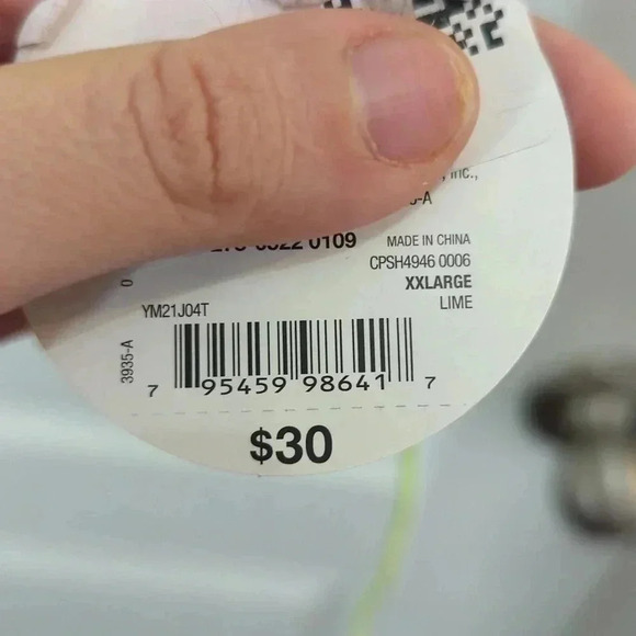 Women's decree neon green triangle bikini top - Picture 3 of 8